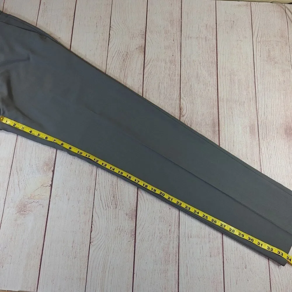 Haggar flat front straight fit premium stretch dress pants sz 34 x 34
